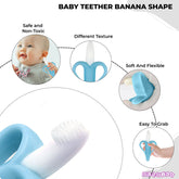 BPA Free Silicone Teething Toy for Baby (Banana Sky Blue)